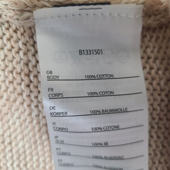 Volcom Cable Knit Beige Sweater Dress Woman's Size Medium/12 - Picture 8 of 11